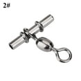 thumbnail image 4 of 5 Types 20pcs Ensemble Durable T Forme Ligne Grue Pêche Pivotants Connecteurs Accessoires, 4 of 7