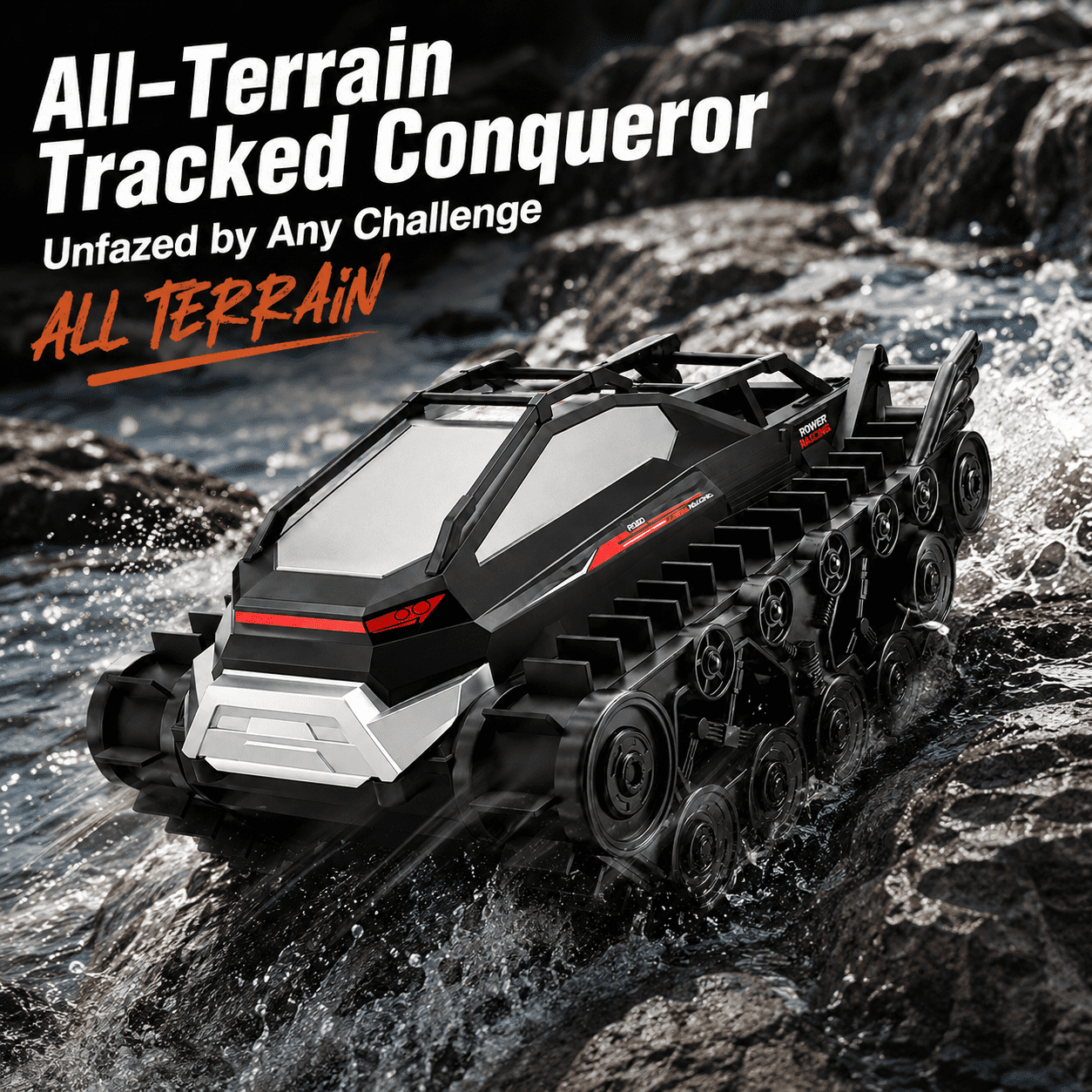 Tracked Tank Children'S Outdoor Toy All-Terrain Off-Road Remote Control Car