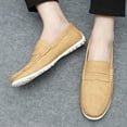 thumbnail image 4 of Big Size Men's Casual Loafers Slip On Leather Shoes Lightweight Driving Shoes Moccasins Classic Penny Loafer Flats Boat Shoes, 4 of 10