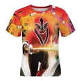 thumbnail image 4 of Power Rangers Kids Short Sleeve Tee Shirt Novelty Crewneck T-Shirts Unisex Summer Blouse Tops for Boys Girls 110CM, 4 of 8