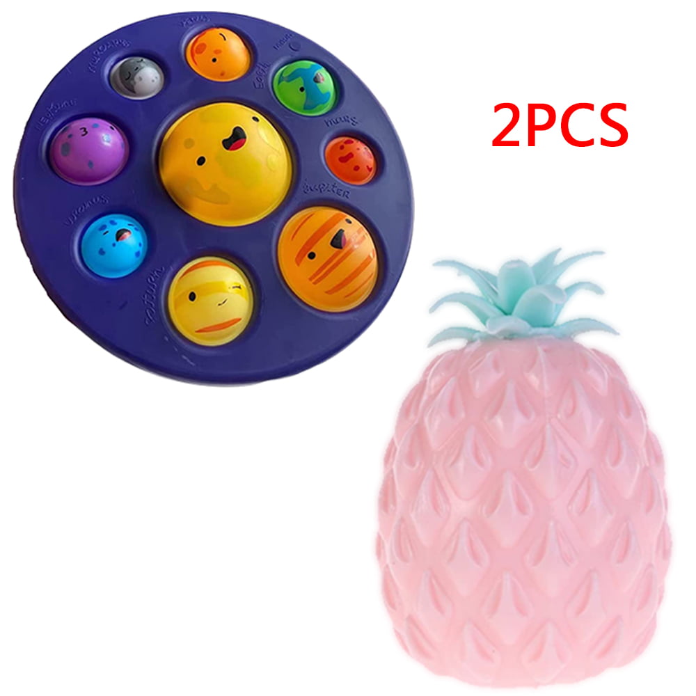 4Pack Pineapple Squishy Sensory Fidget Toy Anxiety Stress Relief Adults Kid ADHD 