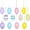 12pcs, variant on Janrevotw 12Pcs Easter Decorations Eggs Hanging Ornaments Colorful for Easter Tree Basket Decor Party Favors Supplies Home