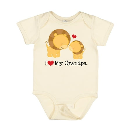 

Inktastic I Love My Grandpa Gift Baby Boy or Baby Girl Bodysuit