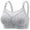 Light Gray, variant on Women’s Bras Women's Wireless Seamless Matte Mini Rib Bra Black 38