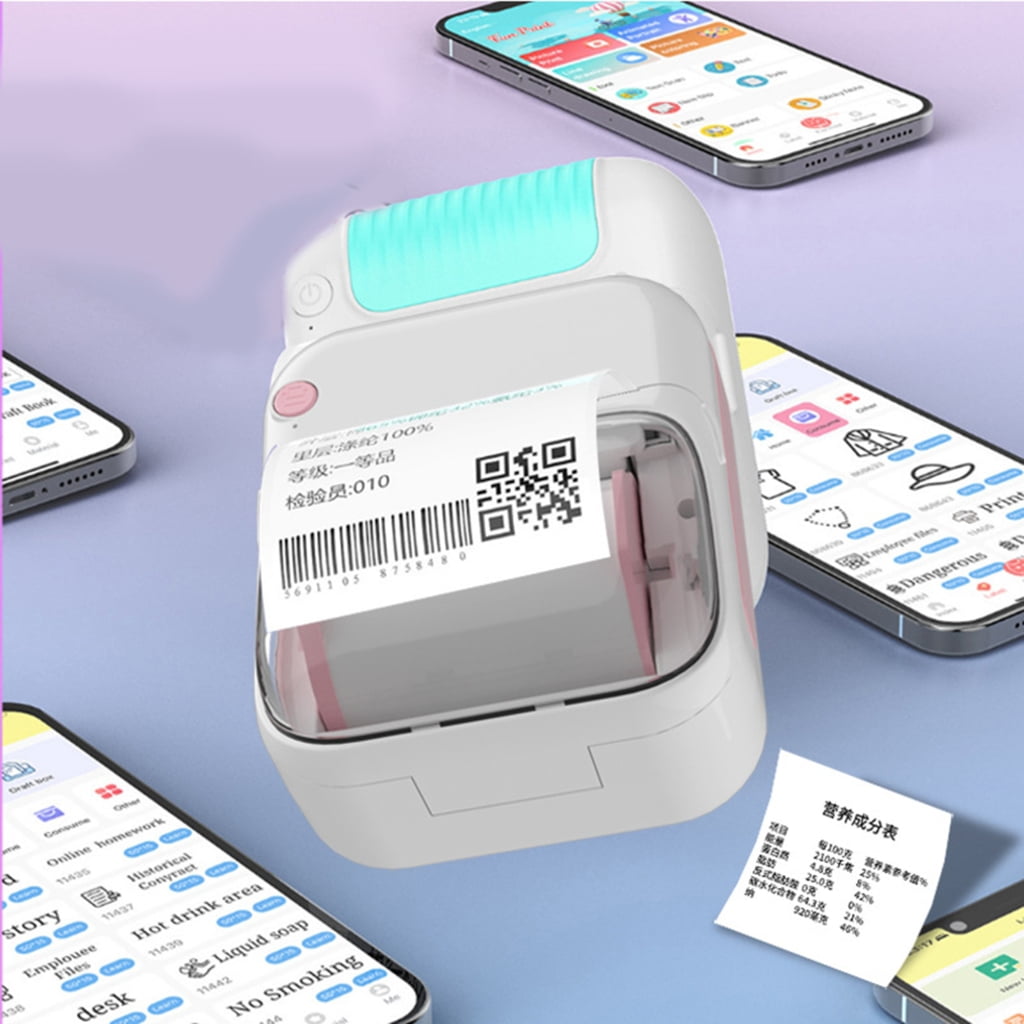 Miniature Thermals Printing Device 200dpi for Photos Lists and Study Materials