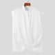 thumbnail image 3 of INCERUN Tops 2024 estilo coreano Casual para hombres con cuello alto hebilla cruzada chalecos huecos verano sólido todo fósforo sin mangas camisetas sin mangas S-5XL, 3 of 5