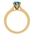 thumbnail image 3 of 3/4 CT TW Fancy Blue Center Accented Diamond Engagement Ring 14K Gold, 3 of 5