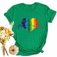 thumbnail image 7 of Dovford T Shirts Women Rainbows Heart Graphic Tees Shirts LGBT Shirts Casual Short Sleeve Tops, 7 of 7