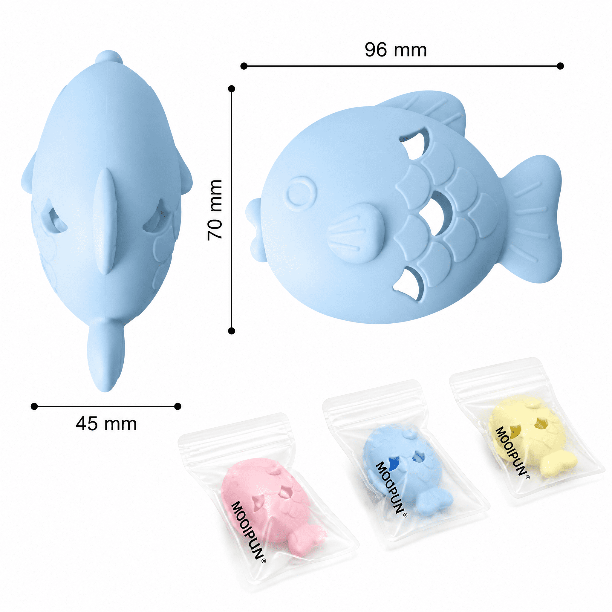 Fish-Shaped Dog Treat Dispenser Toy, Food-Grade Silicone Slow Feeder for Boredom Relief, Self-Entertainment & Pet Interaction, Durable Chew Toy with Treat Leakage Design, Teeth Cleaning Surface