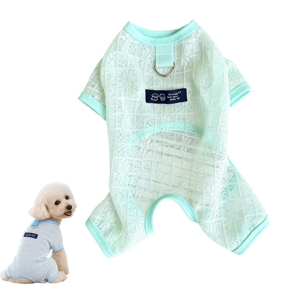 Summer Lightweight Breathable Dog Jumpsuit, Pet Thin Mesh Four Legged Clothes Sun Protection Clothes Cooling Jumpsuit