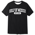 thumbnail image 4 of Camiseta minimalista europea de manga corta con estampado de letras para hombre - Prenda deportiva informal y holgada con cuello redondo, 4 of 4