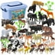 thumbnail image 2 of Piezas de animales salvajes de la selva, Serie de animales de granja, modelo coleccionable de Jaguar, juguetes cognitivos de aprendizaje temprano para niños, regalos de Navidad, 44 Uds., 2 of 3