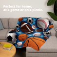 thumbnail image 4 of Super Fan Sports Fleece Blanket for Bed, 50" x 60" Sports Fan Fleece Throw Blanket for Men, Women and Kids - Super Soft Plush Sports Blanket Throw, 4 of 7