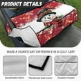 thumbnail image 5 of Yuyamidu Snowman Golf Cart Seat Covers with Front Pockets, Christmas Golf Cart Seat Towel Blanket for 2 Passenger Seats, Red Club Car Seat Cushion Accessories Decor, 5 of 7