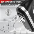 thumbnail image 2 of Lord Eagle Hand Mixer Electric Handheld 400W, 5-Speed Lightweight Kitchen Mixer with Storage Case, 5 Stainless Steel Attachments for Baking, 2 of 8