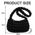 thumbnail image 5 of Bolsos tipo hobo con burbujas para mujer, bolso de mano acolchado para mujer, bolsos cruzados acolchados para mujer, bolso tipo hobo ligero y moderno, bolso de hombro acolchado, 5 of 5