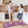 thumbnail image 6 of Dailycode 2 Pcs Kitchen Rug Set Non Slip Absorbent Soft Floor Mats for Kitchen Bathroom Cat with Light 19.7"x27.6"+19.7"x47.2", 6 of 7
