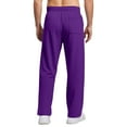thumbnail image 5 of Dwelliawo Mens Sweatpants Lightweight Loose Fit Open Bottom Sweatpants Straight Leg Fall Winter Workout Running Pants with Pockets Clearance Purple M, 5 of 7