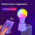 thumbnail image 1 of Led Colorful Light Bulb E27 Screw Bulb Lamp Dimming Power 15W, 1 of 5