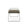 thumbnail image 5 of Lesro Gansett Steel and Fabric Waiting Room Guest 2-Seat Bench in Silver/Adler Peppercorn Brown, 5 of 5