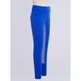 thumbnail image 4 of dPois Kids Girls Horseback Riding Tights High Waist Arena Training Breeches with Pockets for Riding Blue 12, 4 of 7
