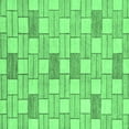thumbnail image 1 of Ahgly Company Indoor Square Abstract Emerald Green Modern Area Rugs, 7' Square, 1 of 4