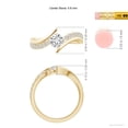 thumbnail image 5 of ANGARA Natural 0.65 Ct. Diamond Fashion Ring in 14K Yellow Gold for Women (Ring Size: 11.5), 5 of 10