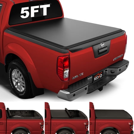 Kikito Vinyl Soft Roll-Up Tonneau Cover Truck Bed for 2005-2025 Frontier / 2009-2012 Suzuki Equator 5FT