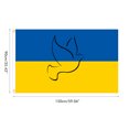 thumbnail image 3 of Bandera de la paz de Ucrania, bandera de la paz de Ucrania, decoración del hogar, bandera de Ucrania resistente a la decoloración, rendimiento probado, 3 of 8