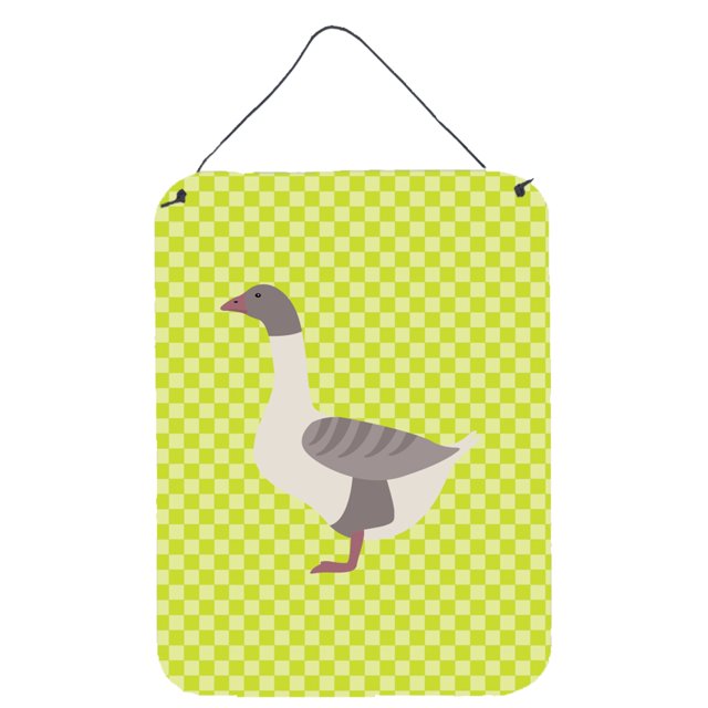 "Treasures Buff Grey Back Green Metal Print, 16hx12w, Multicolor" Caroline's Treasures BB7727DS1216