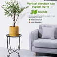 thumbnail image 4 of Mesa lateral de exterior Fashion&cool de metal, 38 cm, negra, 4 of 8