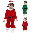 thumbnail image 4 of JLMSPLWG My First Christmas Boy Outfit Infant Boys Christmas Outfits Boys Outfit Size 6 Boys 5t Clothes Teen Clothes for Girls Ages 13-15 Tween, Red 7-9 Years, 4 of 8