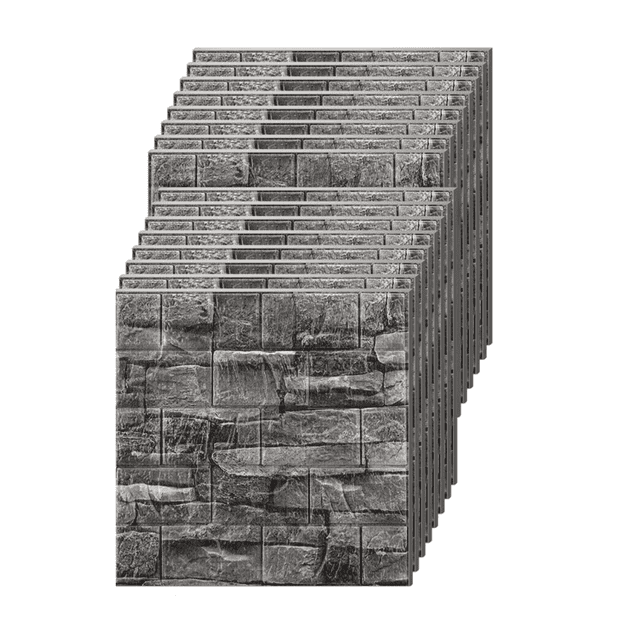 20pcs 3d Papel Tapiz Pared Pegatina Ladrillo Autoadhesivo