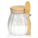 thumbnail image 1 of Azucarero con Tapa de Bambú y Cuchara, Azucarero, Tarro de Cristal para Accesorios de Cafetería, de Café, Cocina, 600Ml, 1 of 7