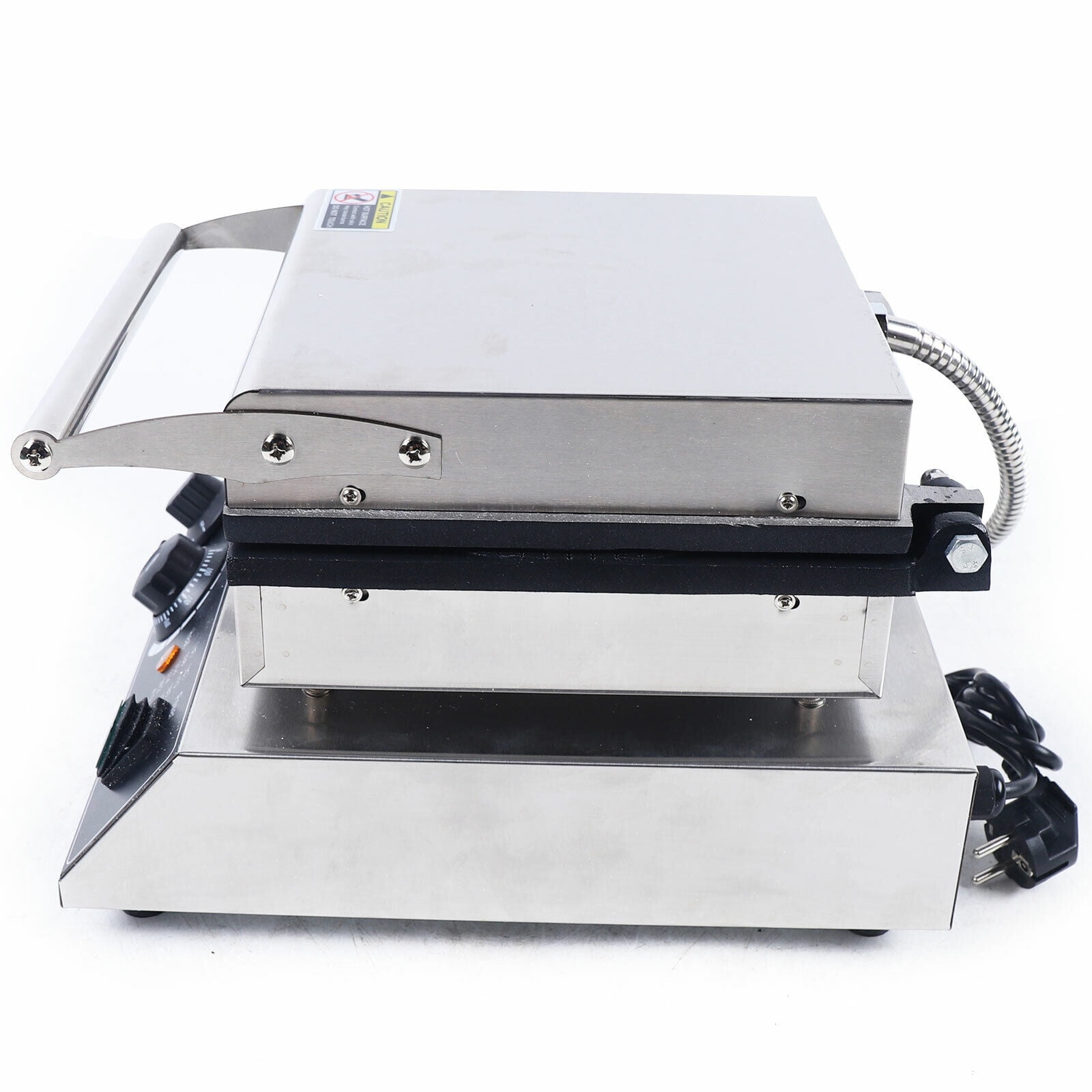 Commercial Nonstick Electric Waffle Maker, Stainless Steel