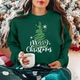 thumbnail image 3 of Craaazy Christmas Fashion Long Sleeve Round Neck Shirts for Women Christmas Printing Loose Blouse Capless Sweatshirts Top Gifts, 3 of 8