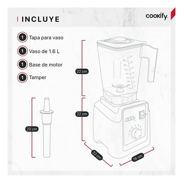 Licuadora Profesional para Uso Rudo con Panel Digital y Tamper
