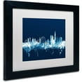 thumbnail image 2 of Trademark Fine Art "London England Skyline Navy" Canvas Art by Michael Tompsett, White Matte, Black Frame, 2 of 4