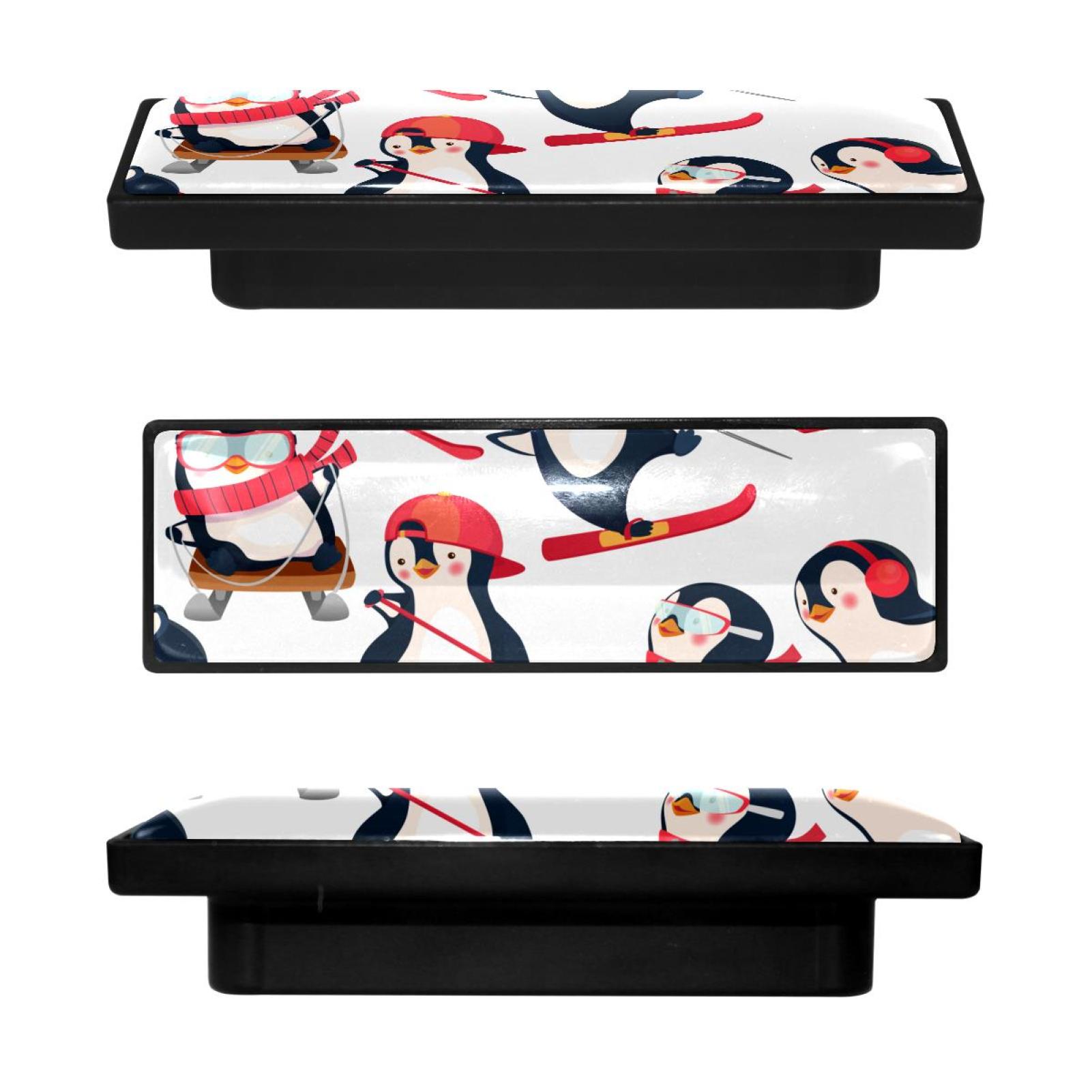 4 Pcs Rectangle Cabinet Handle Cupboard Knob Drawer Pulls Handle