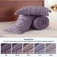thumbnail image 3 of U by Bedsure King Tufted Boho Comforter Set, 3 Pieces Farmhouse Shabby Chic Embroidery Bed Set, Soft Jacquard Grayish Purple Comforter for All Seasons, 3 of 9