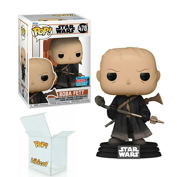 Funko0a Vinyl: Boba Fett #478 2021 Fall Convention Pop! Action Figure Toy - w/ Protector Box