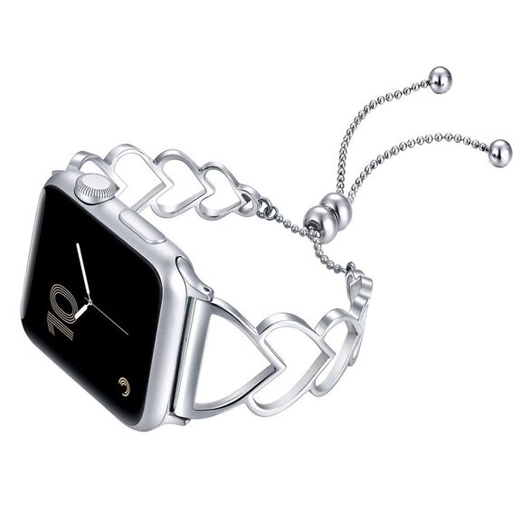 LEIXIUER Stainless Steel strap For Apple Watch bands 41mm 40mm 38mm Ultra 49mm 45mm 44mm 42mm Women, Metal Band Dressy Jewelry Strap for iwatch Series 9 8 7 6 5 4 3 2 1 SE