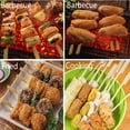 thumbnail image 4 of 180 brochetas de bambú para asar a la parrilla, cocinar verduras, frutas y reuniones familiares, 4 of 5