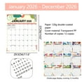 thumbnail image 4 of PLPPYFS 2026 Calendar, Spiral Wall Calendars 2026, 14.6" x 11.6" 12 Monthly Calendar from Jan. 2026 to Dec. 2026, Hanging Calendars for Home, Office, Classroom, Typography Monthly Planner, 4 of 10