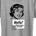thumbnail image 3 of Instant Message - Vintage Please Leave Me Alone - Women's Short Sleeve Graphic T-Shirt, 3 of 6