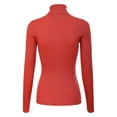 thumbnail image 4 of Made by Olivia Women's Solid Long Sleeve Turtleneck Slim Fit Ultra Stretch Comfort Sweater, 4 of 4