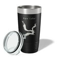 thumbnail image 2 of Kaw Lake Map Tumbler Travel Mug Insulated Laser Engraved Coffee Cup Oklahoma 20 oz Black, 2 of 5