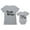Mom Gray / Baby Gray, variant on Tough Mama Tough Cookie Mother & Son Daughter Matching Set Mom & Baby Shirts Mom White XX-Large / Baby White 18M (12-18M)