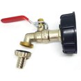 thumbnail image 4 of Adaptador Ibc de 1000 l, adaptador de tanque Ibc, adaptador de tanque S60x6, grifo de jardín de latón, accesorio de manguera de aceite combustible de 1,27 cm Feliz Sencillez, 4 of 5