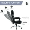 thumbnail image 5 of HOMCOM Executive Style Reclining Office Napping Chair PU Leather W/ Footrest, 5 of 10